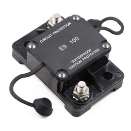 T Tocas Hi-Amp 100 Amp Automotive Circuit Breaker Auto Reset No Switch Button for Boat, Car Audio, Solar System, Battery Protection 12V-32V DC IP67