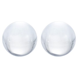 PATIKIL 2pcs 40mm Crystal Ball K9 Crystal Ball Decorative Ball with Gift Box for Photography Office Decoration, Clear