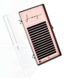 Linny Lashes Wimpernverlängerung | 16 Reihen | CC Curl | Stärke 0.07 0.05 0.03 | Länge 8-15 mm, Mix Box | Lash extensions (CC-Curl 0.03, 13mm)