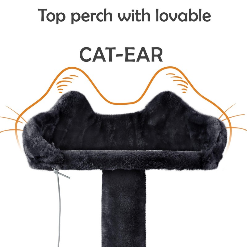 Topeakmart 61in Cat Tree for Indoor Cats, Cat Tower with