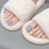 Itemshop Mix Pedi Tip Set, 1 Piece, Sunny Warning / 잇템샵 믹스 페디팁 세트, 1개, 맑음주의보
