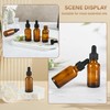 NOOEEISS 6 Pcs 1oz Amber Glass Eye Dropper Bottle, Tincture