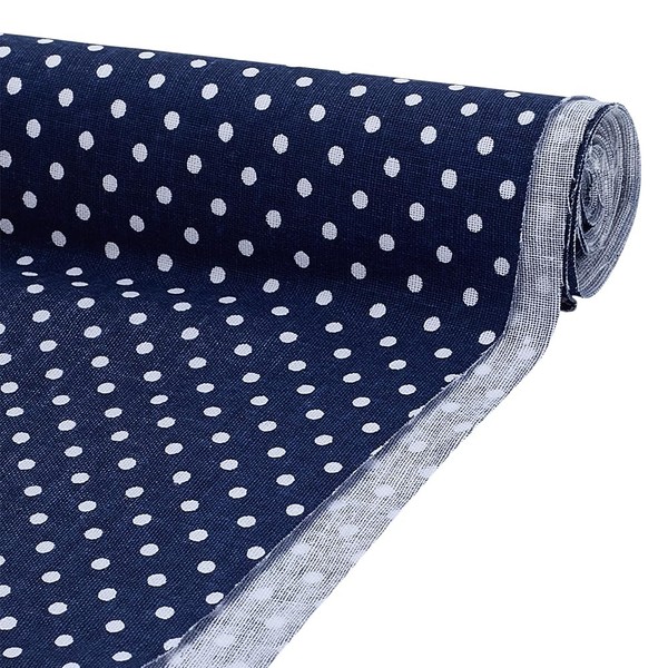 FINGERINSPIRE Midnight Blue Mini Polka Dot Fat Quarters Quilting Fabric