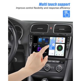 TIKSCIENCE 6.5" Touch Screen Digitizer Multimedia Navigation Fit for VW Jetta Golf GTI Tiguan Passat Golf 6R GLI Replace TDO-WVGA0633F00039 TDO-WVGA0633F00045, LCD Digitizer Display Screen