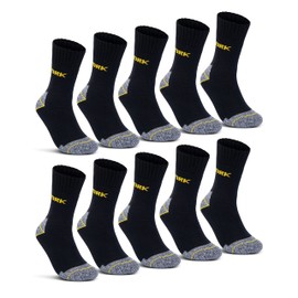 Sockenkauf24 10 Pairs Thermal Work Socks Inner Terry Towelling Men's Socks - 43-46