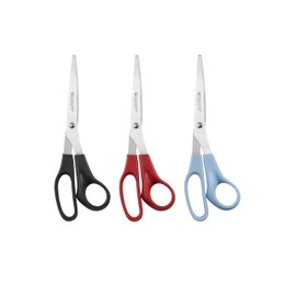 Westcott All Purpose Value Scissors, 8 inch Straight, Pack of 3, Assorted Colors