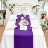 B-COOL Purple Table Runner Satin Table Runners Wedding Table Runners