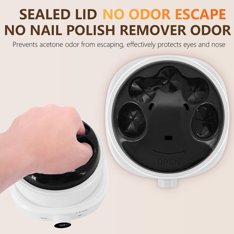 Electric Nail Soaking Bowl, Adjustable Temperature Heated Nail Soak off