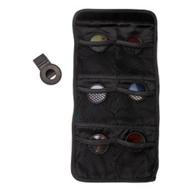 SYSTEM-S Colour Filter Set 37 mm 6 Pieces with Transition Colour Kit with Clip Bag in Black
