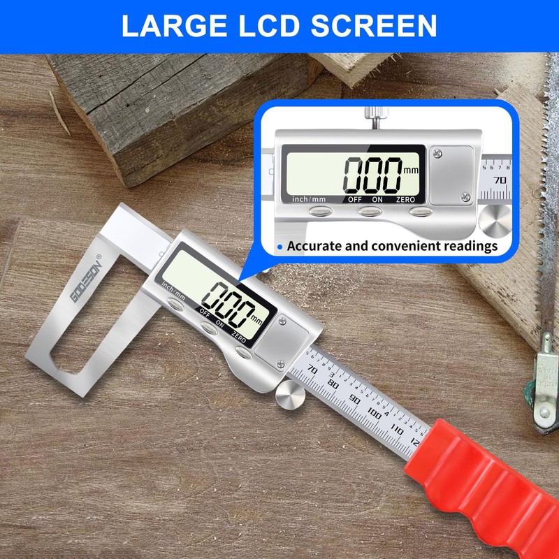 GODESON Disc Brake Rotor Micrometer,Digital Caliper Measuring Tool for Disc