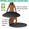 Table Magic XL Fine Granite Black Round 36 in to