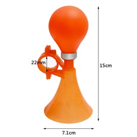 Yudesun Outdoor Sports Bike Parts 2 Pcs Kids Bike Horn Hooter Hand Held Children Bicycle Bell Squeeze Air Horn for Girls Or Boys, Orange