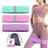 3 Pcs Fabric Resistance Bands for Working Out, Booty Bands