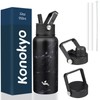 Konokyo - Botella de agua aislada de acero inoxidable con