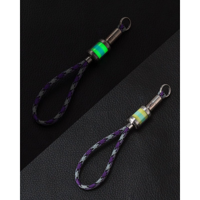 RovyVon Firefly Pro Aurora Borealis Keychain Fluorescent Paracord Beads, Glow
