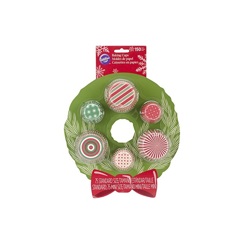 Wilton 150-tlg. Weihnachten Pack Backförmchen Set
