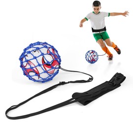 Ainiv Football Kick Trainer, Kick Trainer, Solo Trainer, Training Device Solo Football Trainer with Adjustable Waist Belt, Football Training Aid Training for Children, Gifts Boys