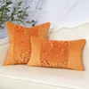 Yangest Orange Yellow Twigs Throw Pillow Cover Velvet Branches Velvet