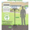 4-Hooks Shepherds Hooks for Outdoor 60" Heavy Duty Bird Feeder