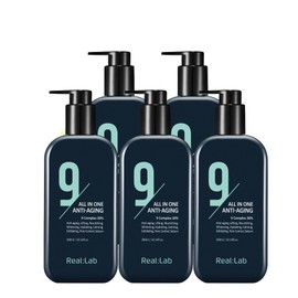 Real Lab [Real Lab] Anti-aging Nine Men's All-in-One Lotion Men's Skin Lotion Basic Cosmetics 300ml, 5 pcs. / [리얼랩] 안티에이징 나인 남성 올인원 로션 남자 스킨 로션 기초 화장품 300ml, 5개