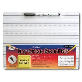 The Pencil Grip Whiteboard Kit, Dry Erase Whiteboard Kit with Black Dry Erase Pen and Eraser - TPG-388