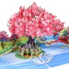 Mothers Day Pop Up Cards, 3D Cherry Blossom Tree, Swans