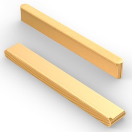 FURNIWARE Pack of 10 Furniture Handles, Carving Process Cabinet Handles, 128 mm Hole Spacing, Kitchen Handles, Gold Drawer Handles, Furniture Handles, Kitchen Cabinet Handles