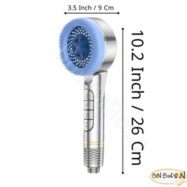 Shower Head Handheld Piano Button Plastic Sprayer Spray Rinse Rinser Multipurpose Adjustable Pressure Control Showerhead Detachable رأس دش