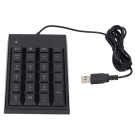 23 Keys Numeric Keyboard, Mini USB Numeric Keyboard Plug and Play, Portable Universal External Number Pad Suitable for Laptops, Desktop Computers