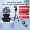 Wireless Remote Control Electric Tripod Head AI Face Tracking Rotating