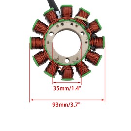 WOOSTAR 12 Coil 5 Wire Magneto Stator Replacement for Hyosung GT125 GT250 GV125 GV250 GV125R GV250R Pocket Bike Cruiser Motorcycle 2002-2010 Engine