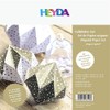 HEYDA Paper for Folding, Origami"Crystal", White/Gold