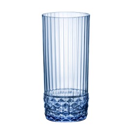 Bormioli Rocco America '20s 16.25 oz. Cooler Glasses, Sapphire Blue, Set of 6