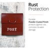 NACH FZ-M1002RD CJ Powder Coated Finish Wall Mounted Post Box