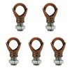 LEDSone 5 Pieces Mini Ceiling Hooks Antique Carving Design Safety