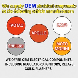 ChenXL OEM Ignition Coil for 50cc 70cc 90cc 110cc 125cc Chinese ATV Dirt Bike Taotao Coolster Apollo Kazuma Meerkat Roketa Baja Quad 4 Wheeler GY6 & Honda-Style Engine