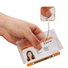 Karteo Card Holder with Thumb Slot [Pack of 10] Transparent