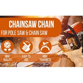 Husqvarna 455 Rancher Chain, Stihl Chainsaw Chain 20 Inch 3/8 .50 72 Links, 33 RS 72 Fits MS 311, MS 391 - Replacement for Oregon E72