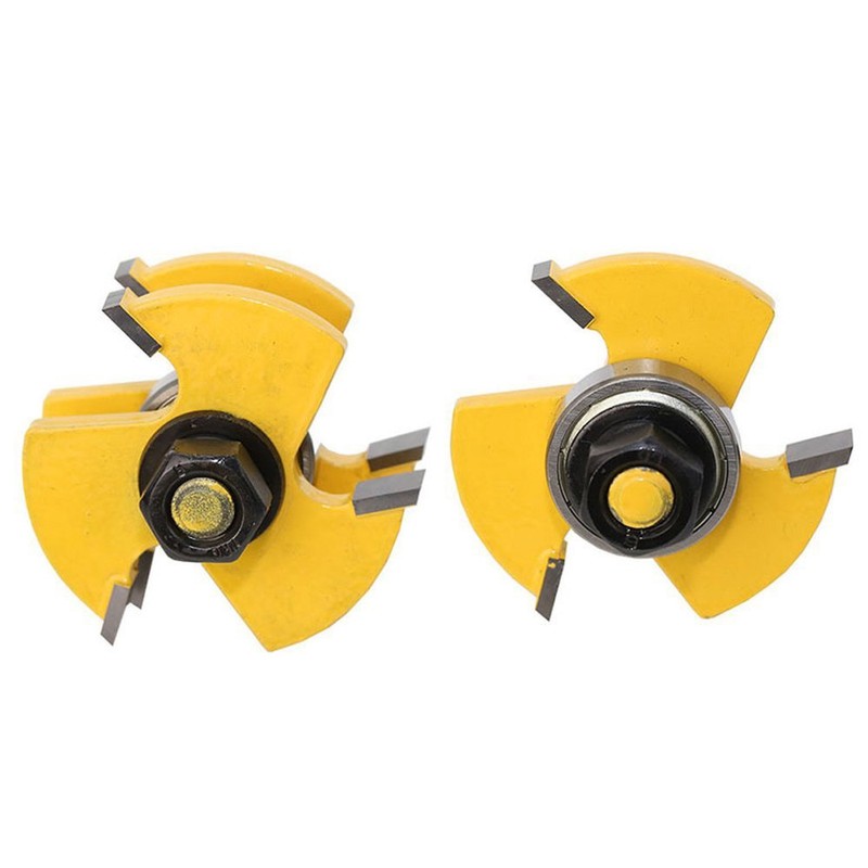 Mesee 1/2 Inch Shank Matched Tongue Groove Router Bits Set,