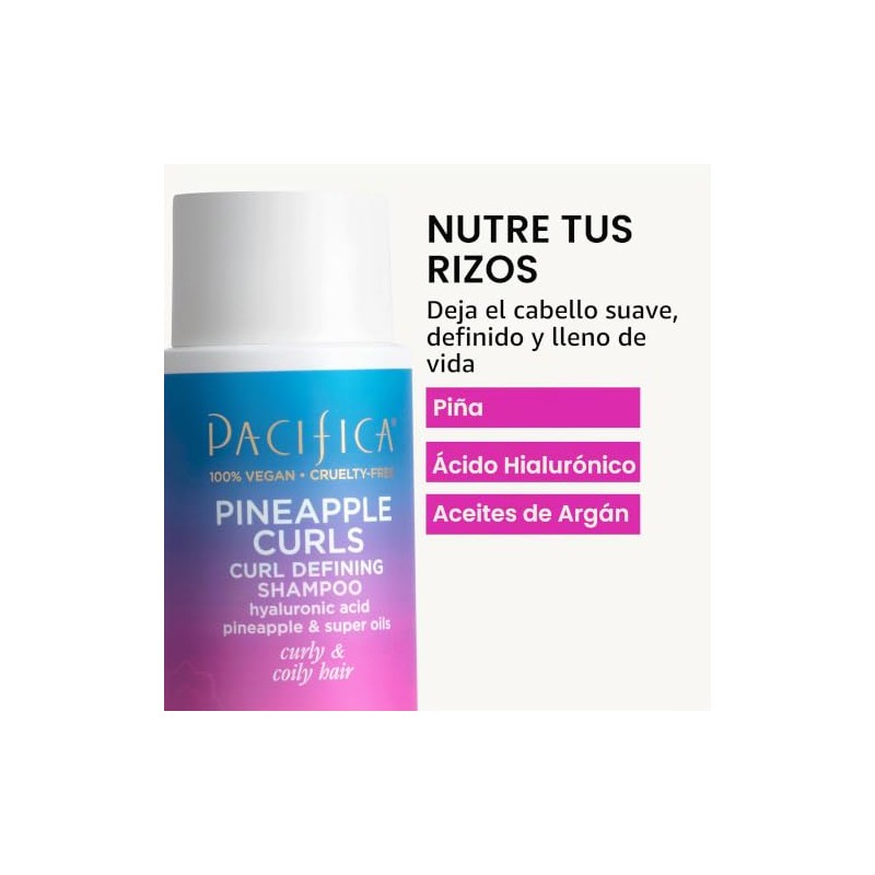 Pacifica Beauty Pineapple Curls Defining Shampoo + Pineapple Curls Defining