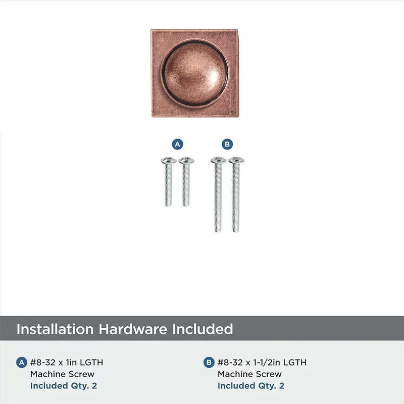 khtumeware 10-Pack Heavy Duty Solid 1-1/2 Inch Cabinet Knob with