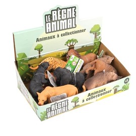 Zanimo & co - Pack of 12 Wild Animals Figures - 030336PA - Multicoloured - Plastic - Collectable - Children's Toy - Realistic - Miniature - Various Animals - From 3 Years