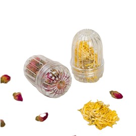 2-Pack Fruit Infuser Inserts for Wide Mouth Water Bottles, Leak-Proof Herb & Tea Strainer, BPA-Free Reusable Diffuser Compatible with 32-40oz Tumblers (Ice Cube Compatible) ﻿