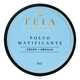 Base de maquillaje en polvo suelto Teia Cosméticos Polvo Matificante PM07 TEIA cosméticos, Polvo matificante natural tono translúcido - 30g