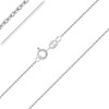 PLANETYS - 925 Sterling Silver Rhodium Finishing Cable Chain Necklace