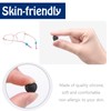 UPIONIC Anti-slip Soft Glasses End Tips, Silicone Tube Sleeve Eyeglass