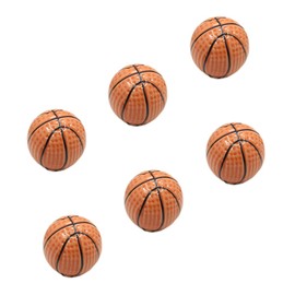 CYCOOPE Cute Ceramic Basketball Drawer Knobs Cabinet Pulls Handles Basketball Ceramic Knobs for Cabinets and Dresser Drawers Cupboard Wardrobe Closet (6 Pack, Basketball)