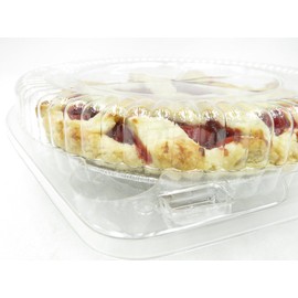 6 " Clear Plastic Hinged Pie Container by Inline Plastics #CPC-106- Case box of 300