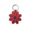 Mala Leather Daisy Leather Keyring (Red)