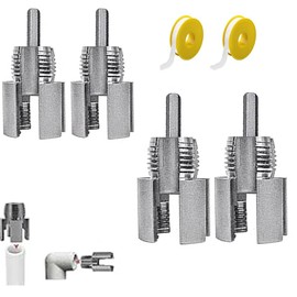 WADY New Pipe Thread Cutting Tool,Integrated Internal & External Pipe Threading Tool,Electric Drill Compatible PVC Pipe Threader Kit,1/2" (DN15) 3/4" (DN20) Pipe Sizes Rethreading Tool (1/2"+3/4")